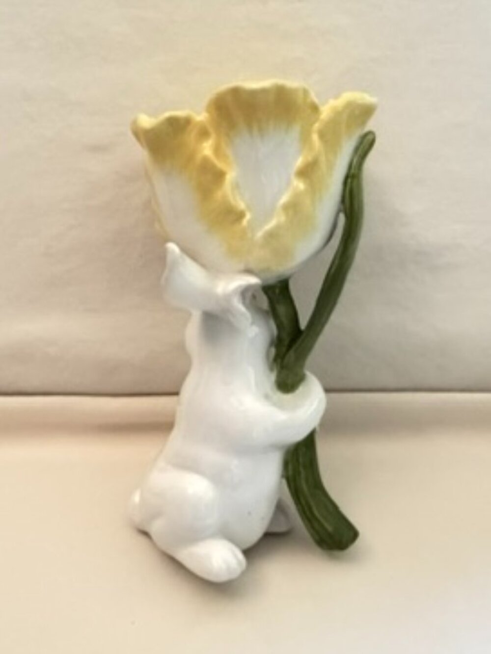 Bunny Rabbit Flower Votive Candle Holder - Picture 3 of 7